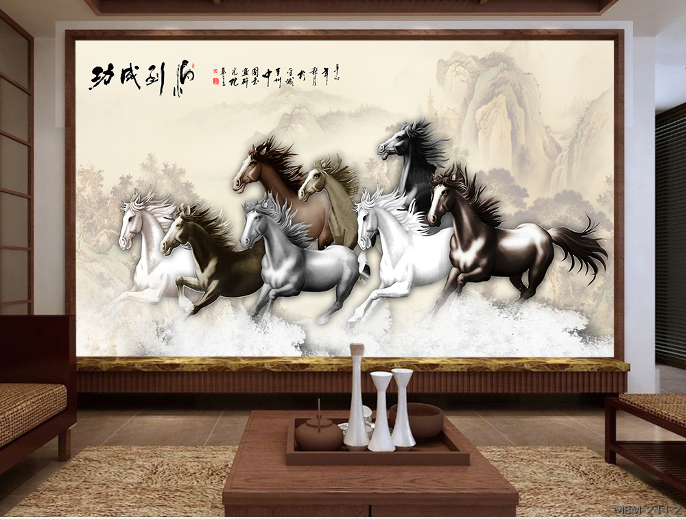 Tranh bát mã MBM-210-1KG